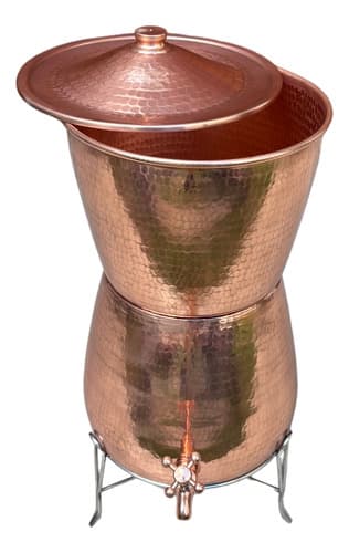 Filtro de cobre com velas